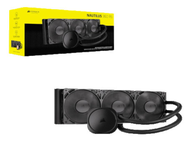 Corsair Kuler za CPU CORSAIR NAUTILUS 360 RS/360mm/triple fan/vodeno hladenje/crna
