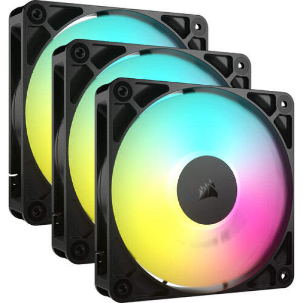 Corsair Ventilatori Corsair 3x RS120 ARGB 120mm PWM-Triple Pack - Crni, CO-9050181-WW