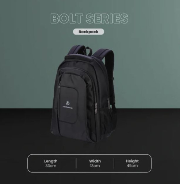 Volkano Laptop Backpack 15.6" Bolt VK-7010-BKBL Black