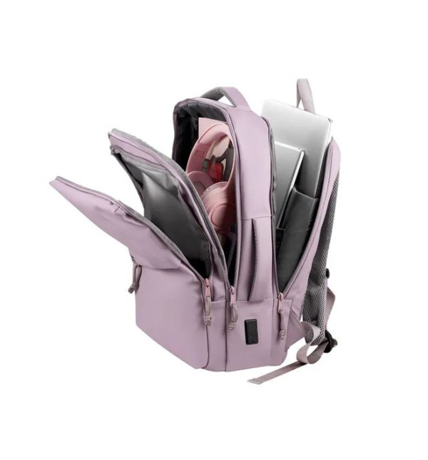 Volkano Laptop Backpack 15.6" Under-Seat VK-9300-PP Light Pink
