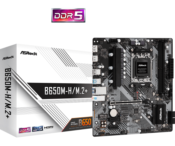 AM5 ASRock B650M-H/M.2+