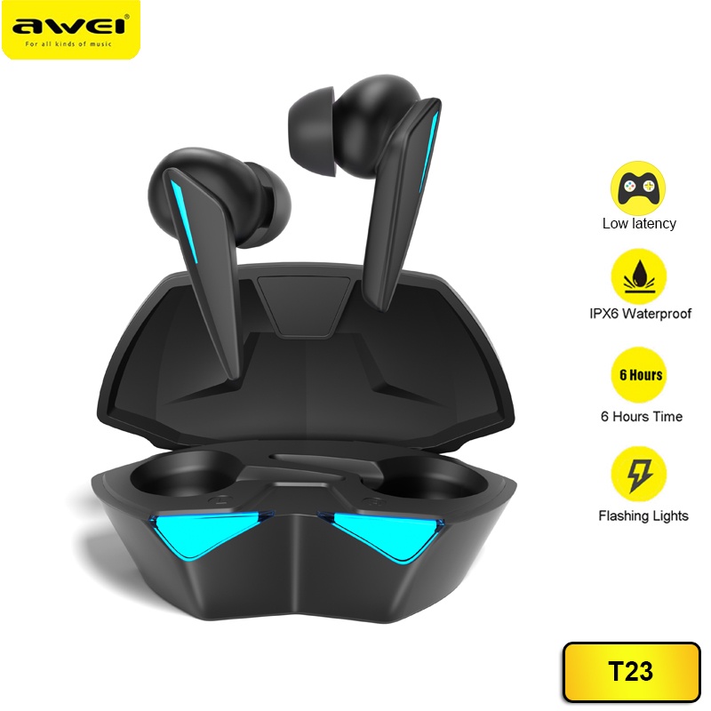 Awei Bluetooth Slušalice Bubice T23, crne