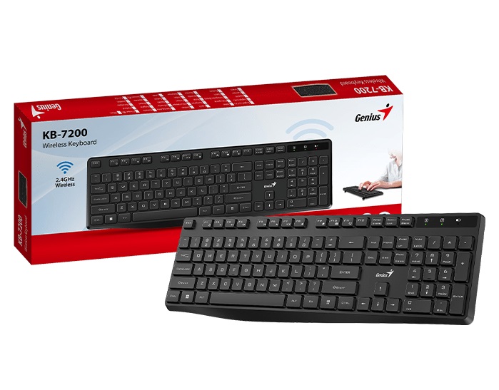 Genius KB-7200,US,BLK,2.4GHZ,KB