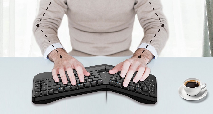 Genius Ergo KB-700,BLK,SER,USB
