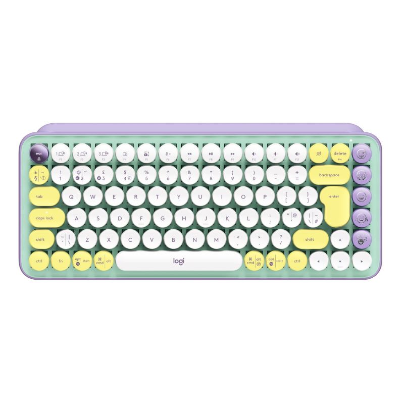 Logitech Pop Keys with Emoji, Daydream Mint