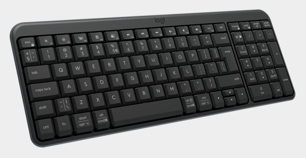Logitech K250 Wireless Keyboard Graphite US, New