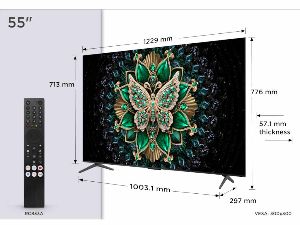 TCL 55C6K 55", MiniLED-QLED, 4K UHD Smart TV