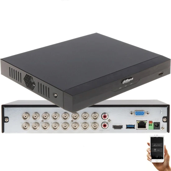Dahua DVR XVR5116HS-I3/T 16CH Penta-brid 5MP/1080P Compact 1U 1HDD WizSense