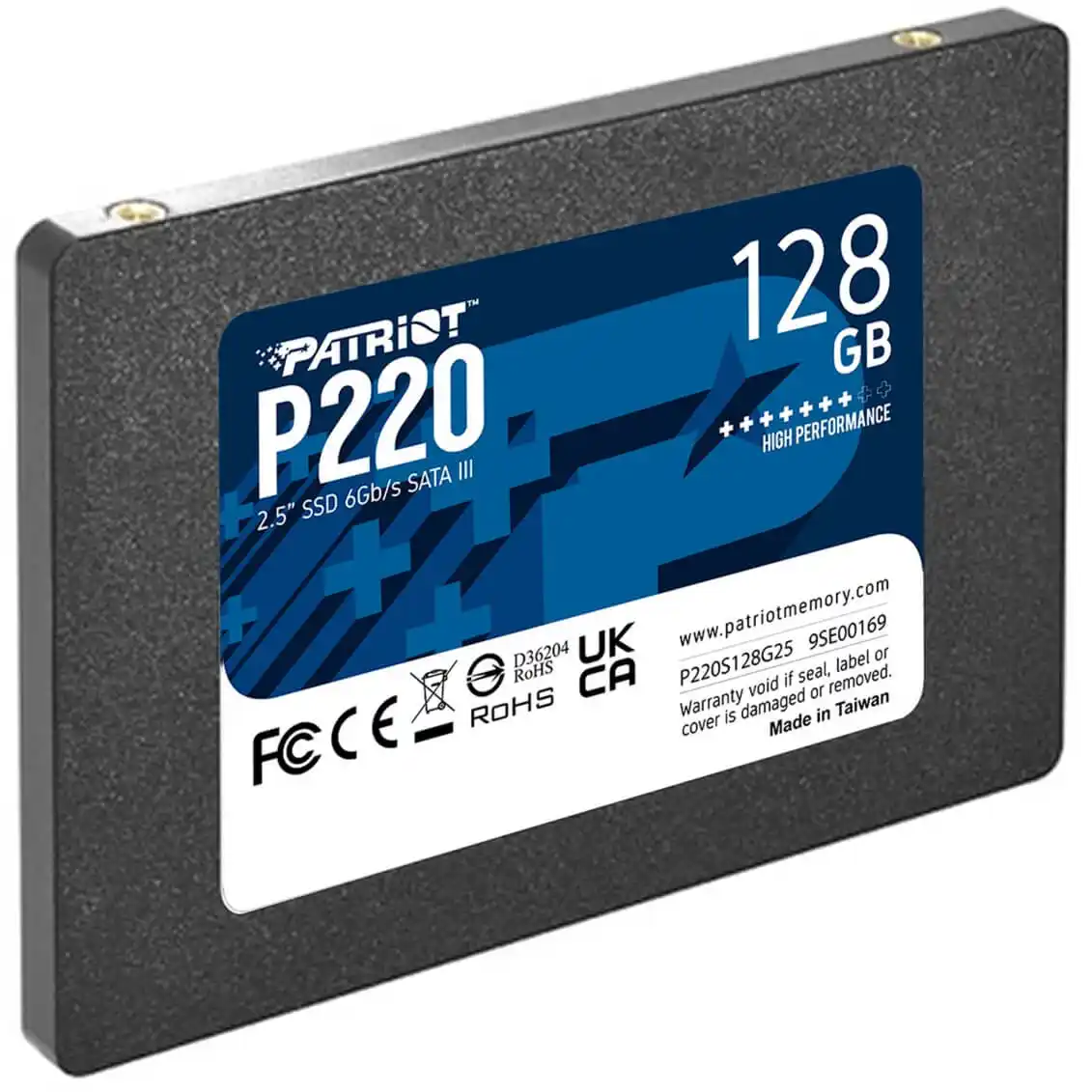 Patriot 2.5" SATA SSD 128GB P220 (550/480 MB/s, P220S128G25)