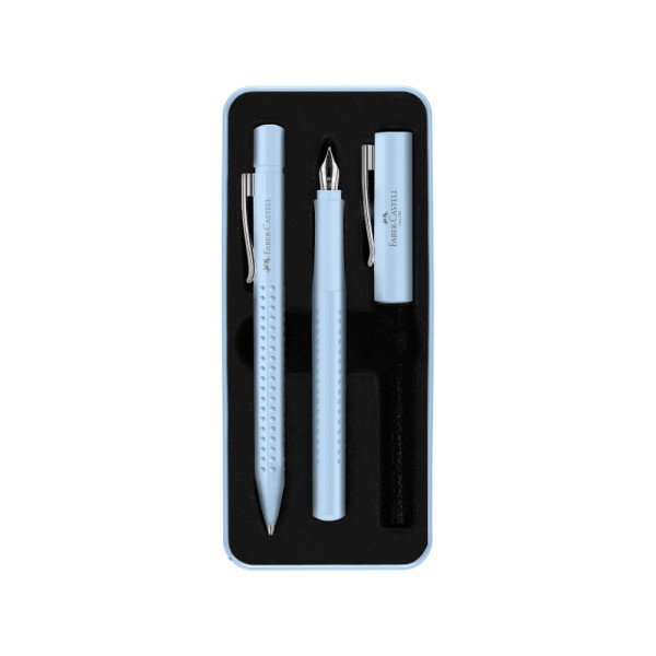 Faber Castell Set Faber Castell Grip 2010 hem.ol.+naliv pero M sky blue 201524