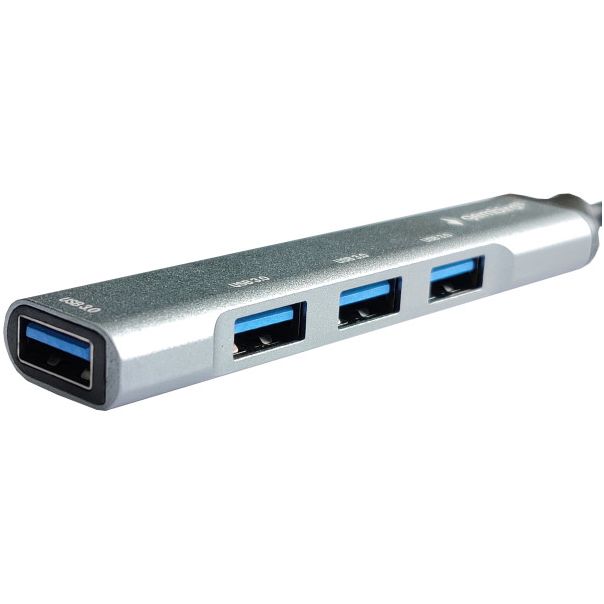 Razno UHB-U3P4-05 HUB Type-C+A to 4*USB3.0 Aluminum