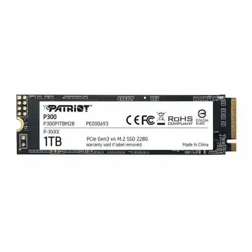 Patriot M.2 NVMe SSD 1TB P300 (2100/1650 MB/s, P300P1TBM28)