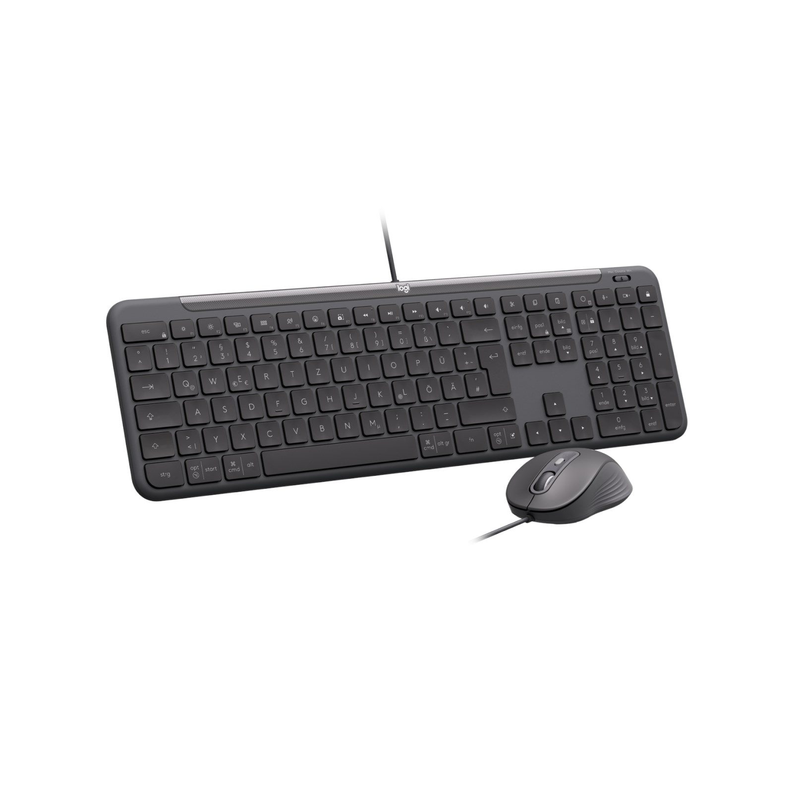 LOGITECH Signature Slim MK620 Wired Combo for Business - GRAPHITE - US INT'L - USB - N/A - INTNL-973 - USB-C, 920-013349