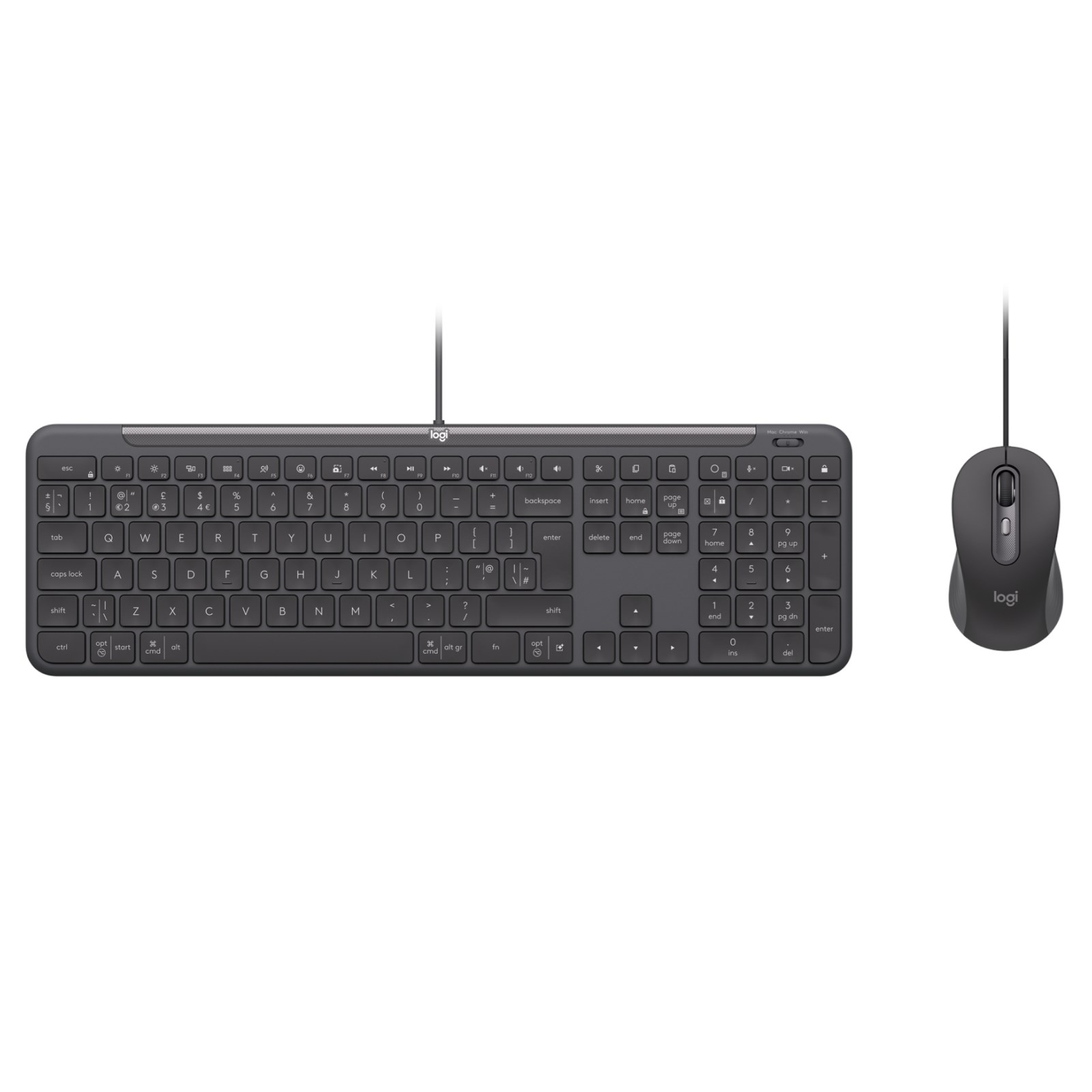 LOGITECH Signature Slim MK620 Wired Combo for Business - GRAPHITE - US INT'L - USB - N/A - INTNL-973 - USB-C, 920-013349