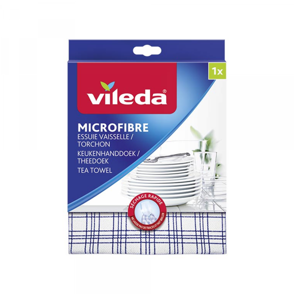 Vileda Mikrofiber krpa za poliranje posuđa Vileda Tea Towel 60x40 3/1 128425