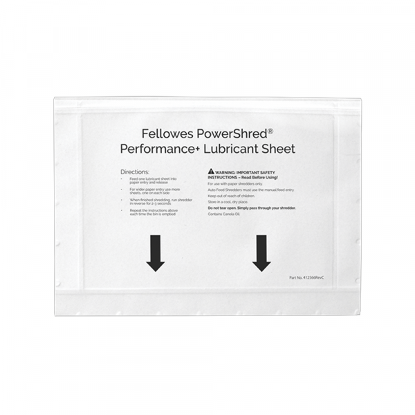 Fellowes Listići za podmazivanje uništivača Fellowes PowerShred 4025601, 1/10