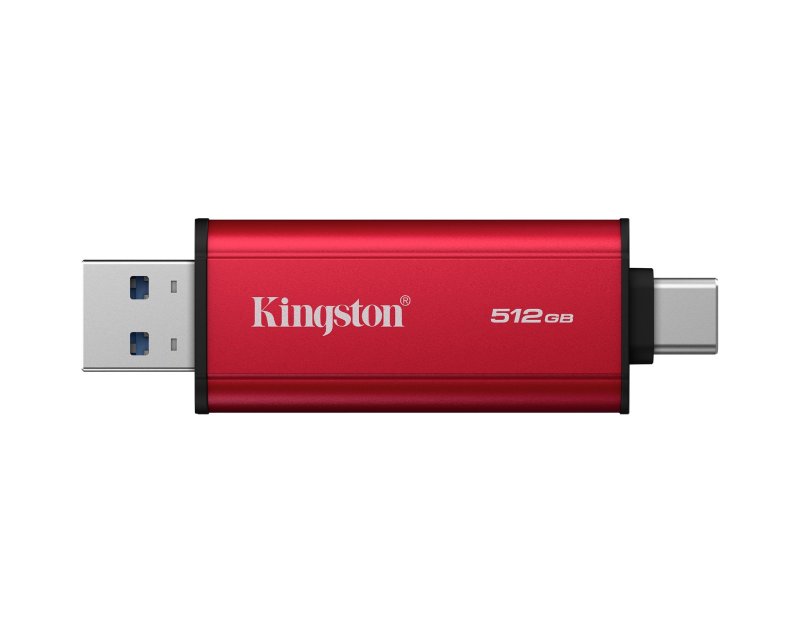 Portable SSD 512GB, SPSD, USB 3.2 Gen.2 Type-A/Type-C, Read up to 1,050MB/s, Write up to 950 MB/s, Red