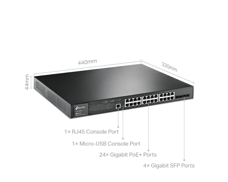 SG3428MP Omada 28-Port Gigabit L2+ upravljiv Switch sa 24- Porta PoE+