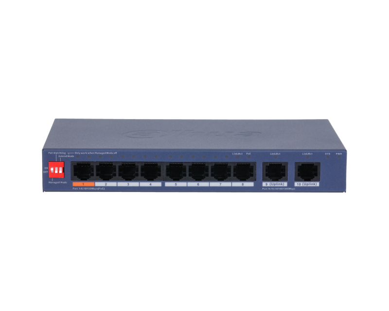 Dahua CS4010-8ET2GT-60 10-Port Cloud Managed Desktop Switch with 8-Port PoE