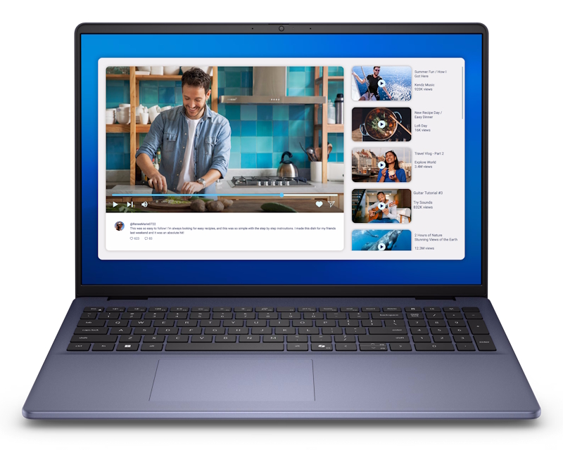 DELL Laptop 16 DC16251 16" Core 7 150U, 16GB, 1TB, MX570A, Win11Pro