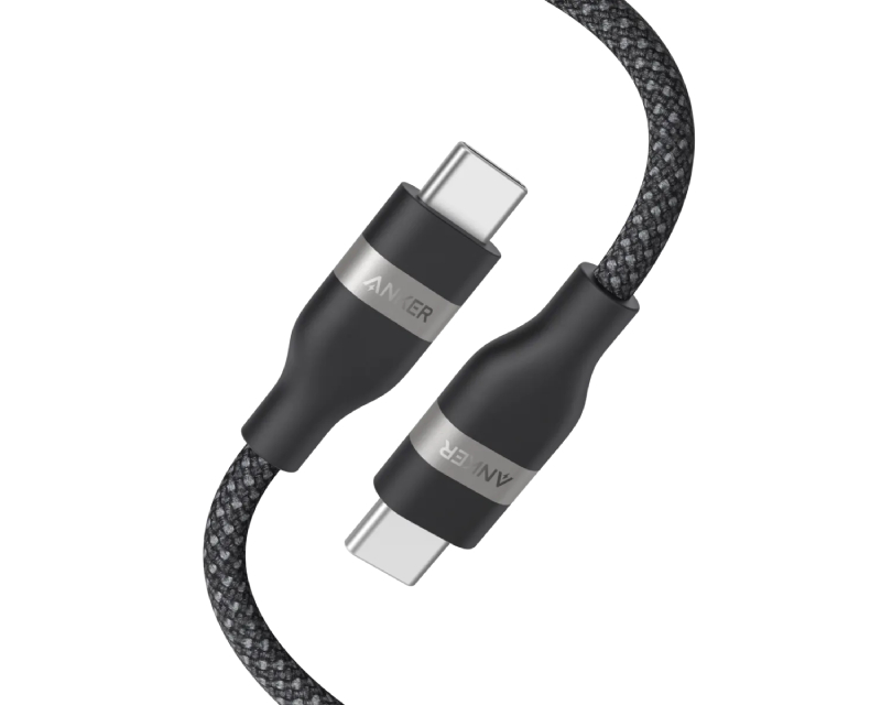 ANKER USB tip-C kabl M/M 0.9m, za Super brzo punjenje 240W/480Mbps, pleteni, crni