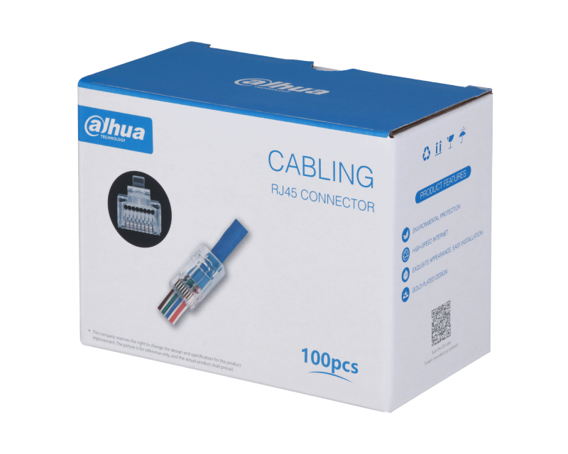UTP CAT5E Pass Through RJ45 konektor PFM976-531-PT 15U"