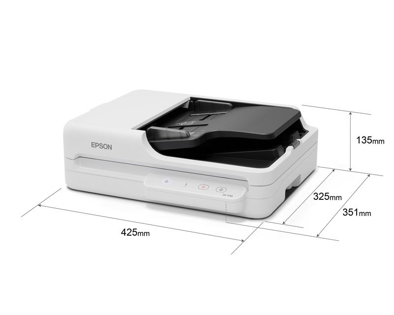 EPSON Scanner WorkForce DS-1730, Flatbed A4, ADF (60 pages), 30 ppm, duplex, USB 3.0