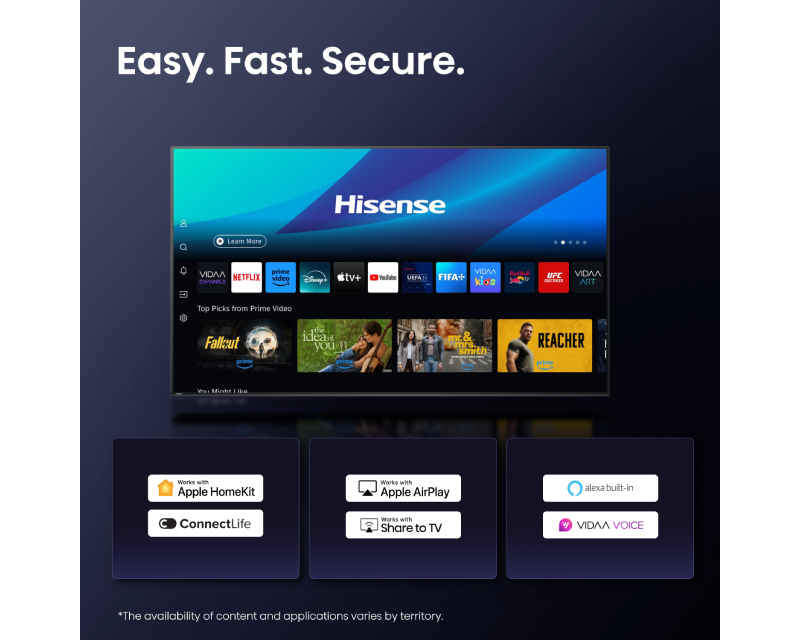 Hisense Televizor 100U7Q, 100", Mini-LED, 4K UHD Smart TV