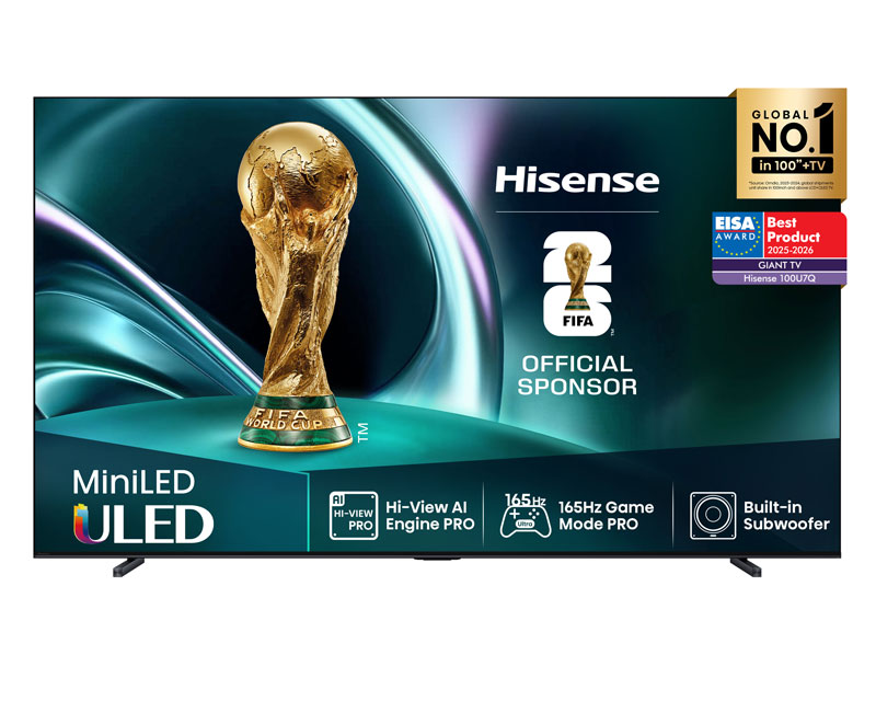 Hisense Televizor 100U7Q, 100", Mini-LED, 4K UHD Smart TV