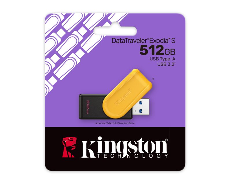 Kingston DataTraveler Exodia 512GB USB 3.2 Gen 1 Flash Drive – DTXS/512GB