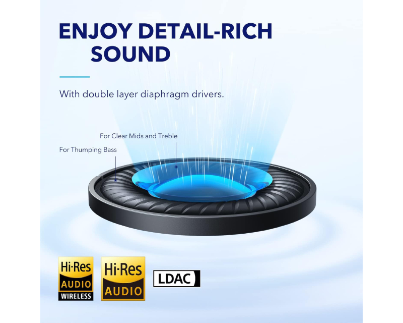 ANKER Soundcore Space Q45 ANC BT slušalice bele