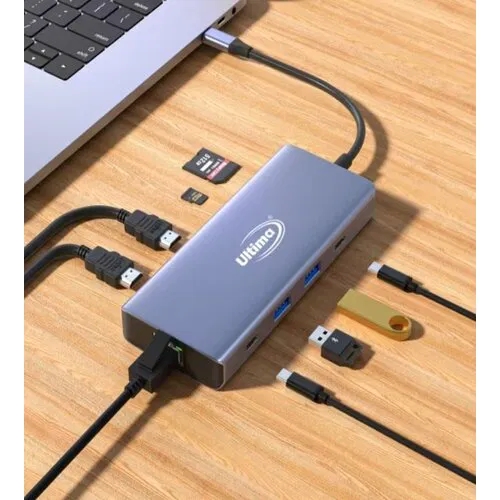 FAST ASIA TIP-C HUB → 2xHDMI, 2xUSB, 2xTIP C, SD/TF, RJ45