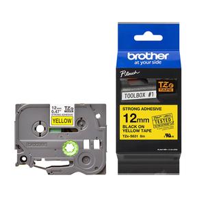 BROTHER Lam traka12 mm crno žuto STRONG TZES631