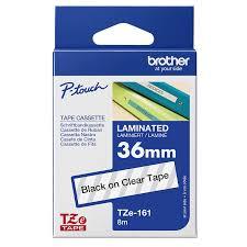 BROTHER Lam traka 36 mm transp crno TZE161