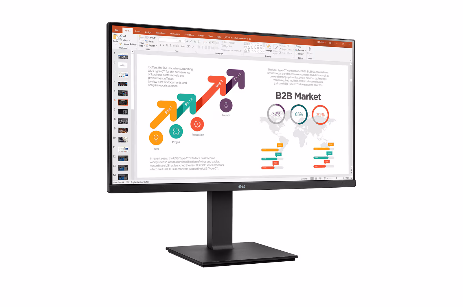 LG Monitor 27U730A-B 27”, IPS
