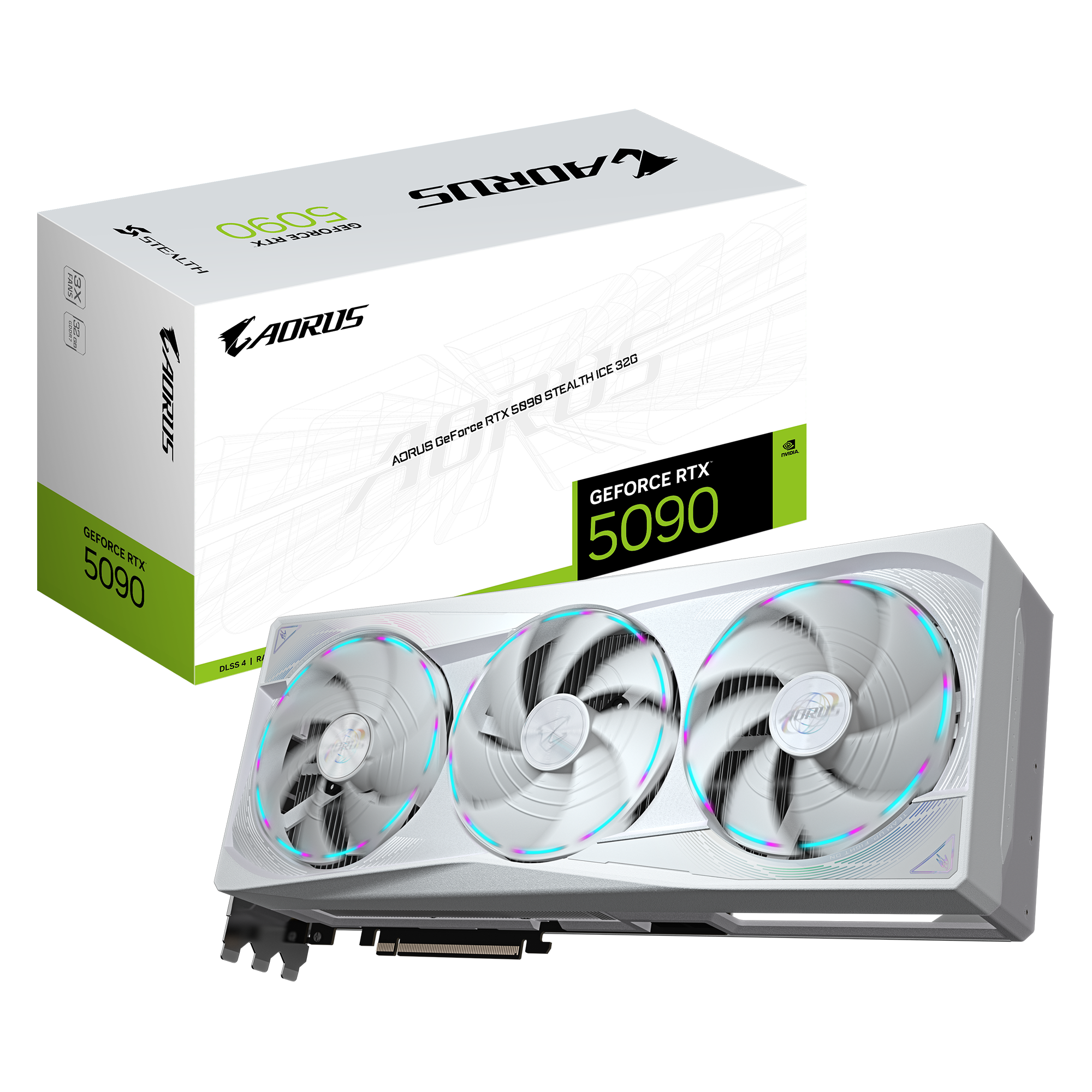 AORUS GeForce RTX 5090 STEALTH ICE 32GB