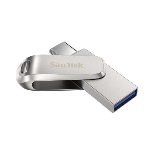 SanDisk Ultra Luxe Dual Drive 128GB USB Type-C Flash Drive, 150MB/s