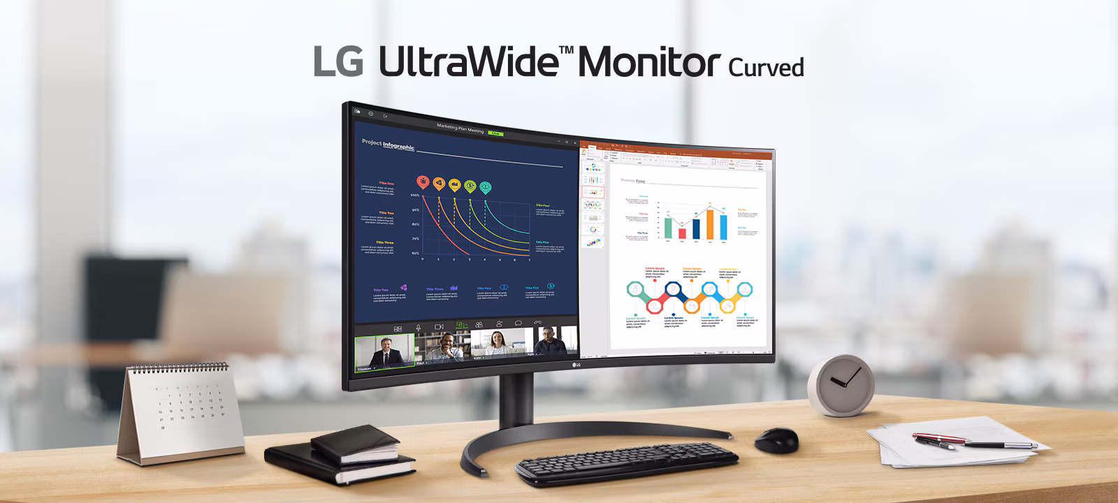 LG Monitor UltraWide 34WR55QK-B 34”, VA