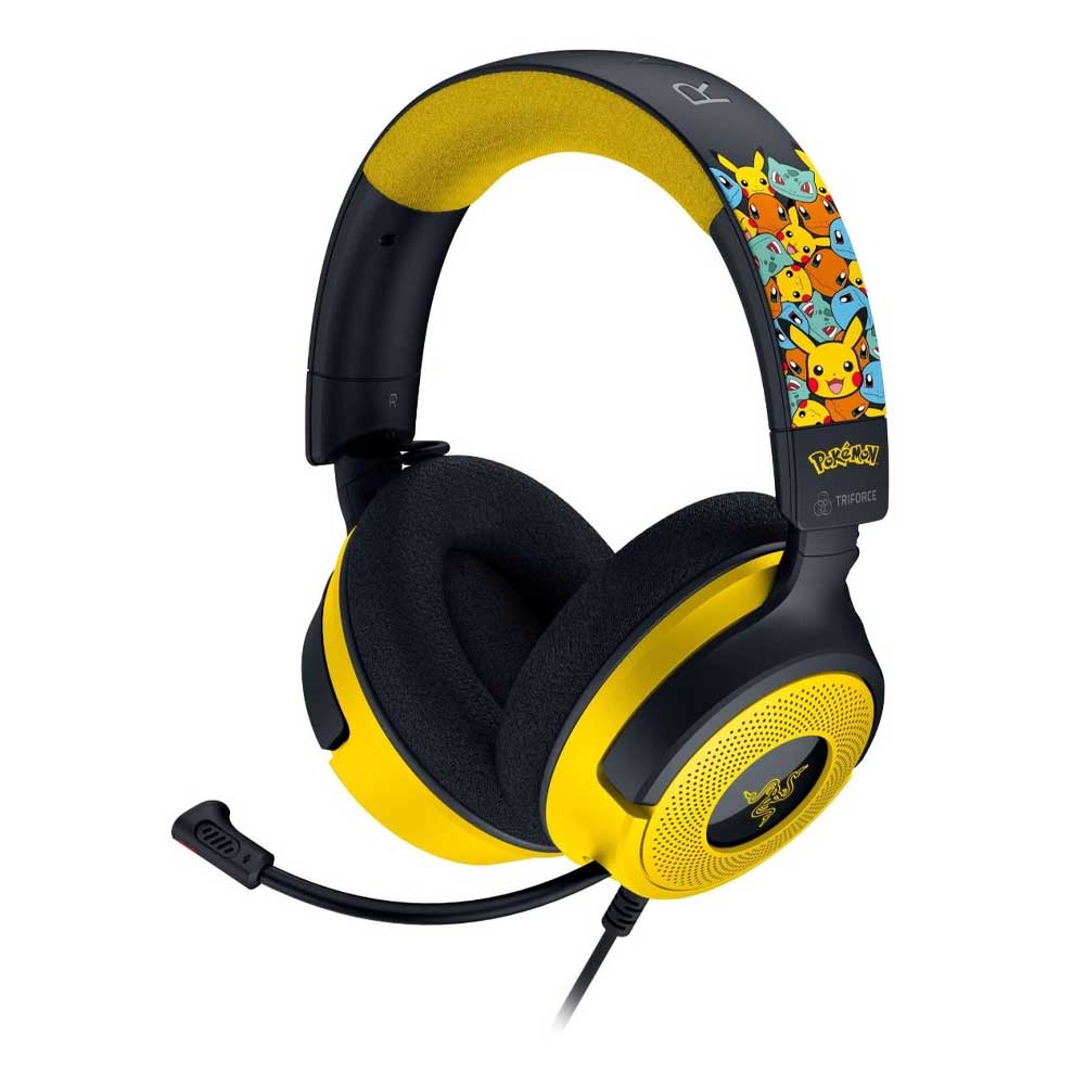 Razer Kraken V4 X - Wired Gaming Headset - Pokemon Kanto Starters Edition