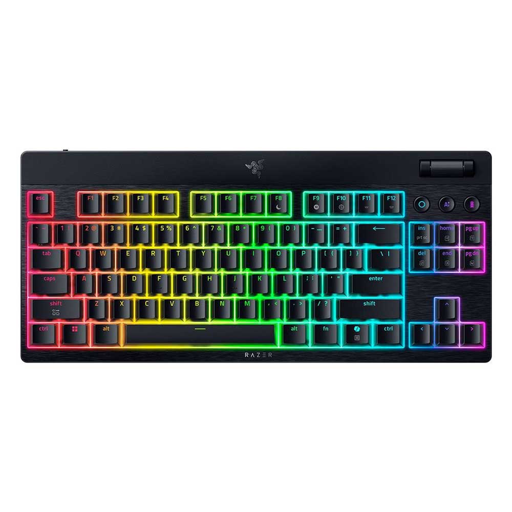 RAZER BlackWidow V4 Low-profile Tenkeyless HyperSpeed - Wireless MechanicalGaming Keyboard (Green Switch)