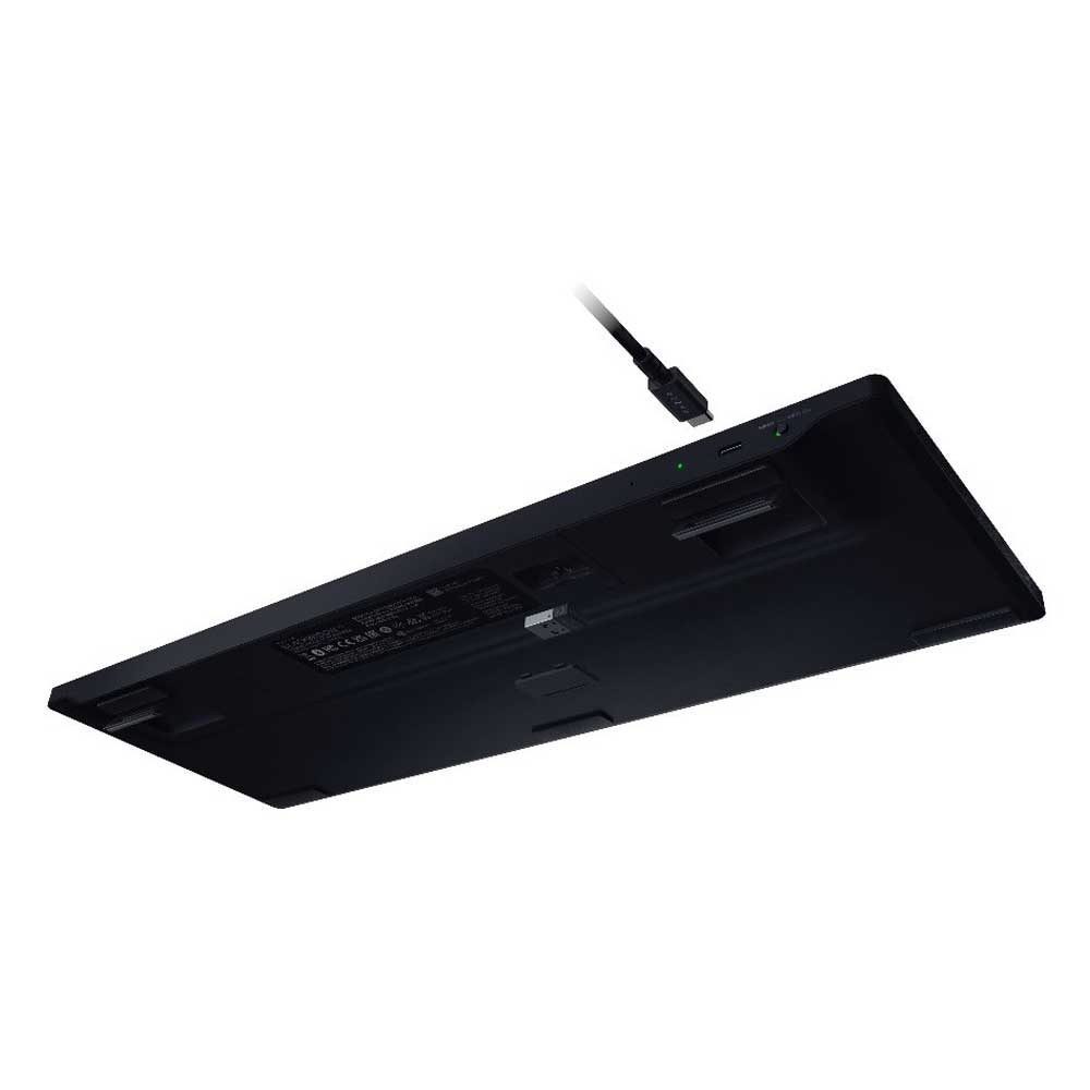 RAZER BlackWidow V4 Low-profile HyperSpeed - Wireless Mechanical Gaming Keyboard (Green Clicky Switch)