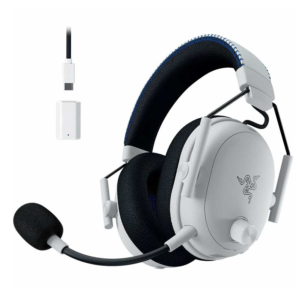 Razer BlackShark V3 Pro for PlayStation - Wireless ANC Esports Headset - White Edition
