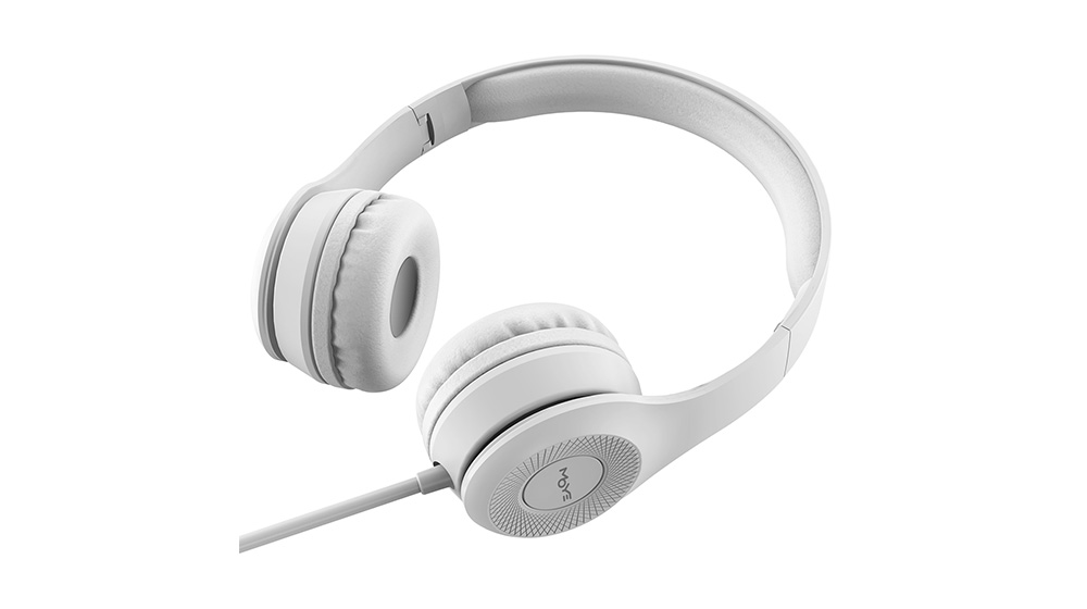 MOYE Enyo Foldable Headphones with Microphone Light Gray