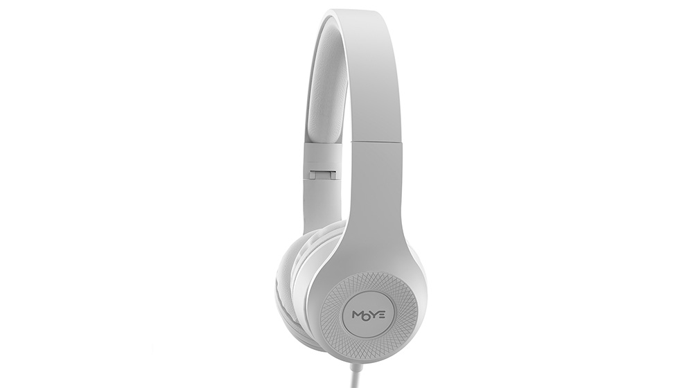MOYE Enyo Foldable Headphones with Microphone Light Gray