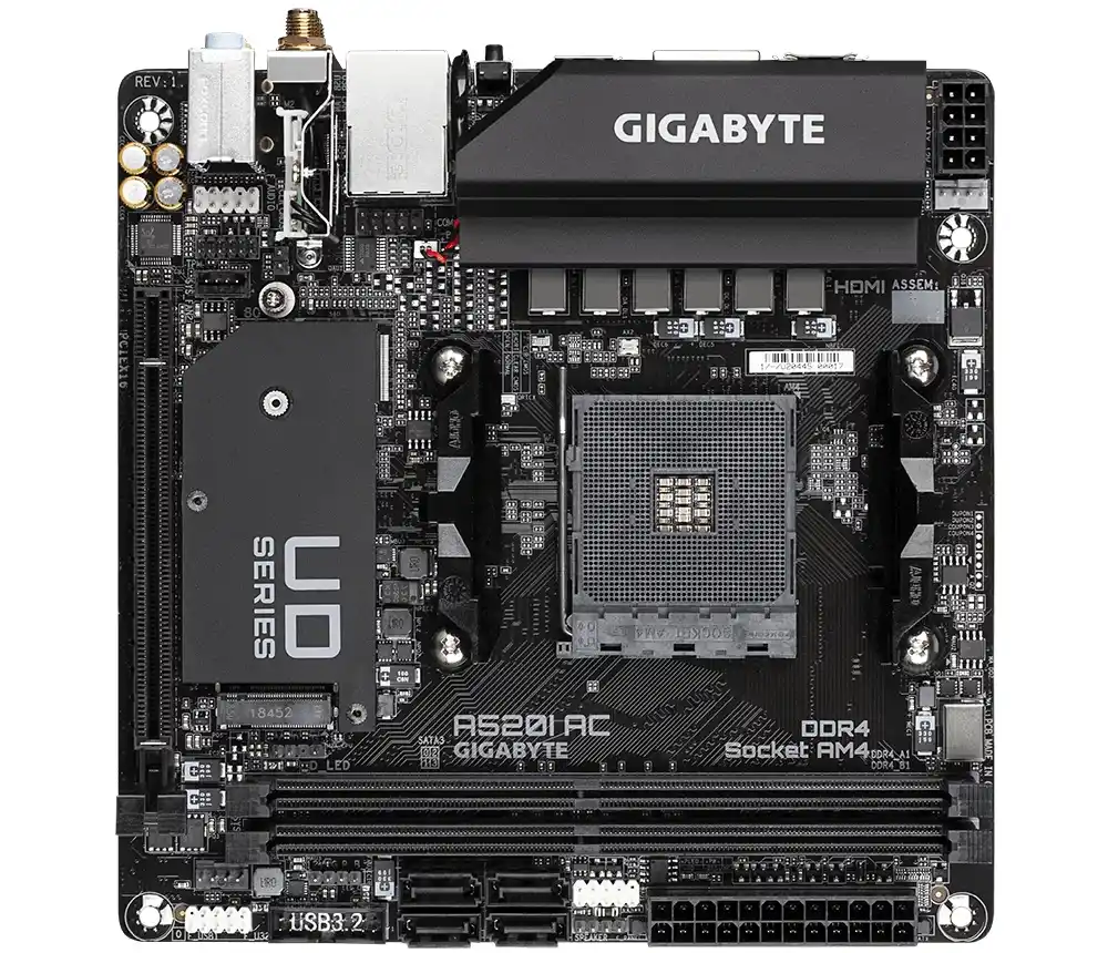 Matična ploča AM4 Gigabyte A520I AC 2xHDMI/DP/M.2/WIFI