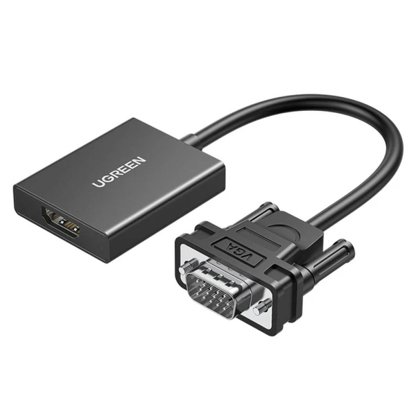 UGREEN VGA‑to‑HDMI + Audio Adapter CM513 (1080p/60 Hz)