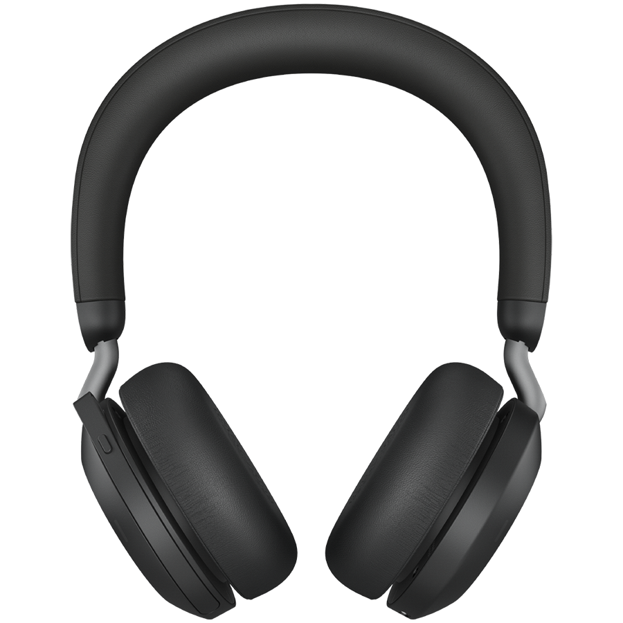 JABRA EVOLVE2 75, Link380a UC Stereo Stand Black, EVOLVE2 75 headset Black UC, Link 380 BT adapter USB-A UC, EVOLVE2 75 Deskstand USB-A,1.2m USB-C to USB-A cable, carry pouch, warranty and warning (safety leaflets)