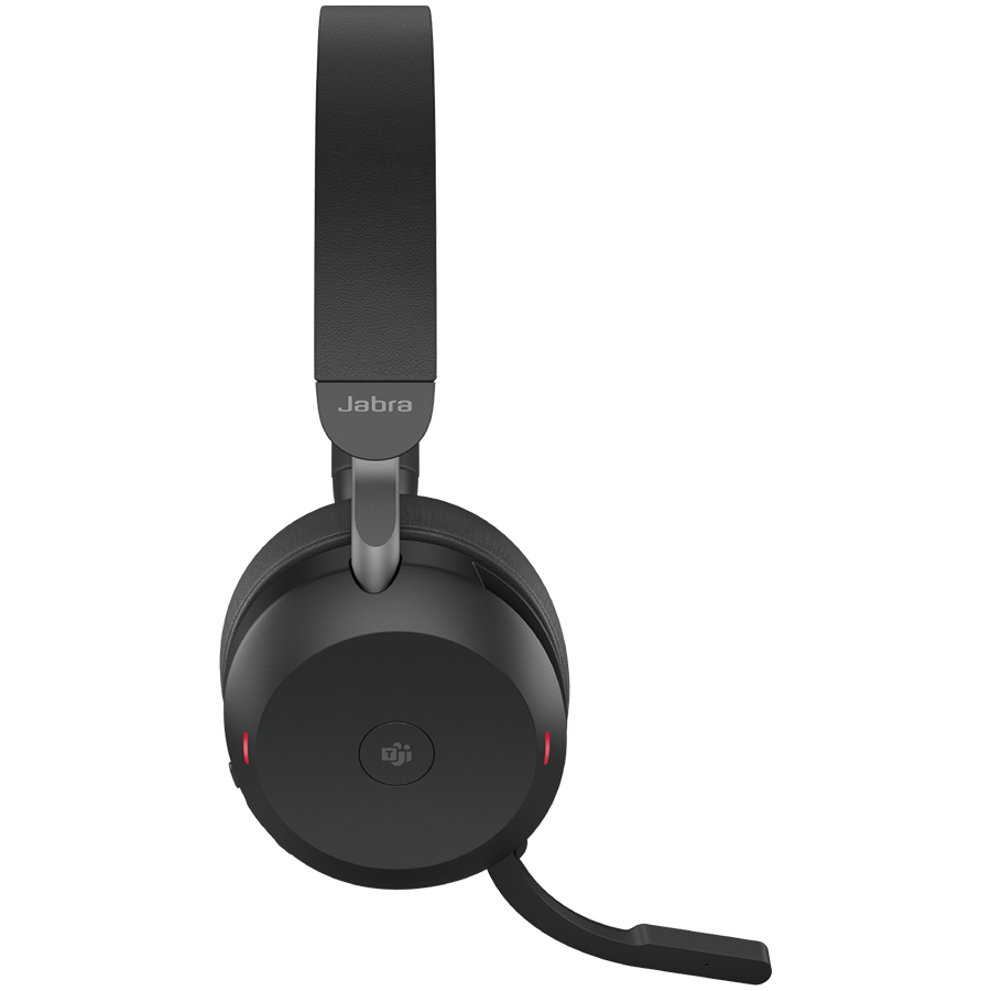JABRA EVOLVE2 75, Link380a UC Stereo Stand Black, EVOLVE2 75 headset Black UC, Link 380 BT adapter USB-A UC, EVOLVE2 75 Deskstand USB-A,1.2m USB-C to USB-A cable, carry pouch, warranty and warning (safety leaflets)