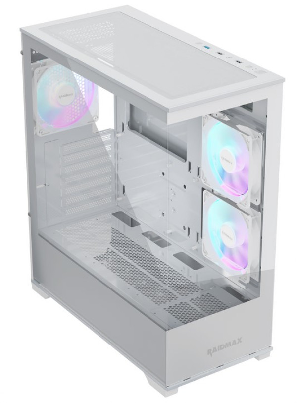 RAIDMAX Kuciste Raidmax Infinita i801 Glass/3 x ARGB/BELI/i801TWF