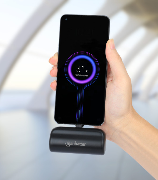 Manhattan Powerbank Manhattan 1026336 5000mAh 10W/Black/USB-C